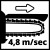 Акция! Цепная мини-пила аккумуляторная Einhell X-Change GE-PS 18/15 Li BL Kit 2.5 Ah (4600040K)