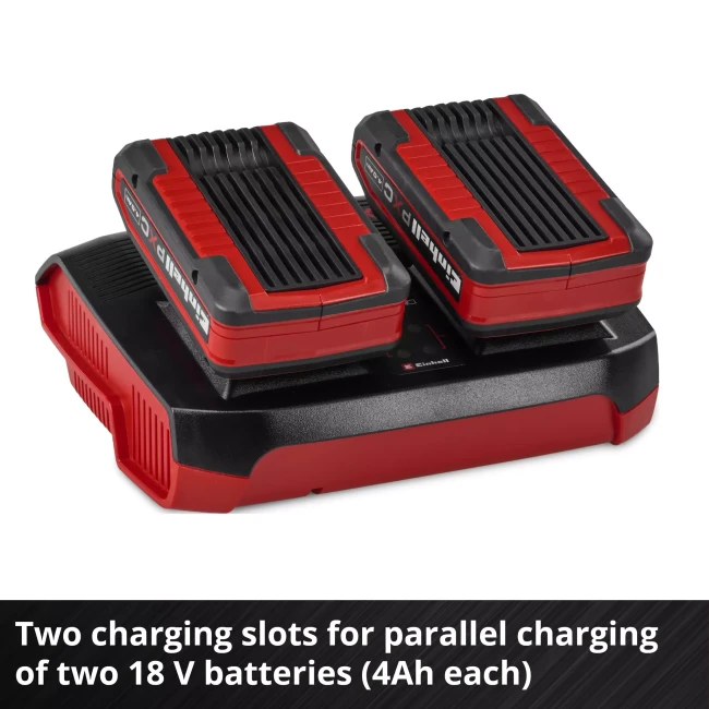 Зарядний пристрій для двох акумуляторів Einhell 18V Power-X-Twincharger 4 A (4512161)