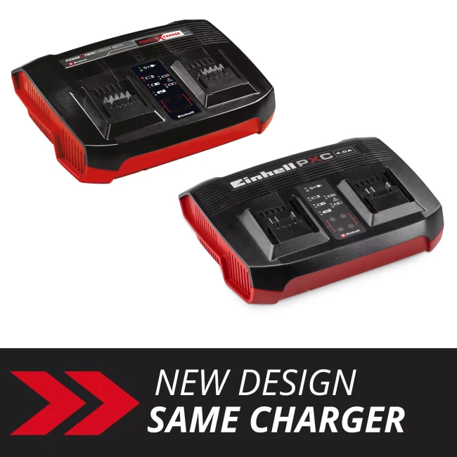 Зарядний пристрій для двох акумуляторів Einhell 18V Power-X-Twincharger 4 A (4512161)
