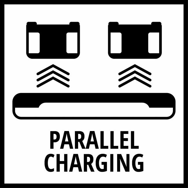 Зарядний пристрій для двох акумуляторів Einhell 18V Power-X-Twincharger 4 A (4512161)