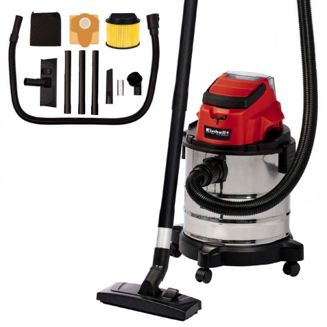 Пылесос аккумуляторный Einhell TC-VC 18/20 Li S - Solo (2347130) Пылесос аккумуляторный Einhell TC-VC 18/20 Li S - Solo (2347130)