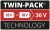 Акумулятор Einhell Power-X-Change Twinpack 2.5 Ah 18V (4511524)