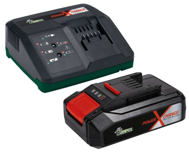 Акція! 18V 2,5Аh Starter-Kit Mr. Gardener Power-X-Change