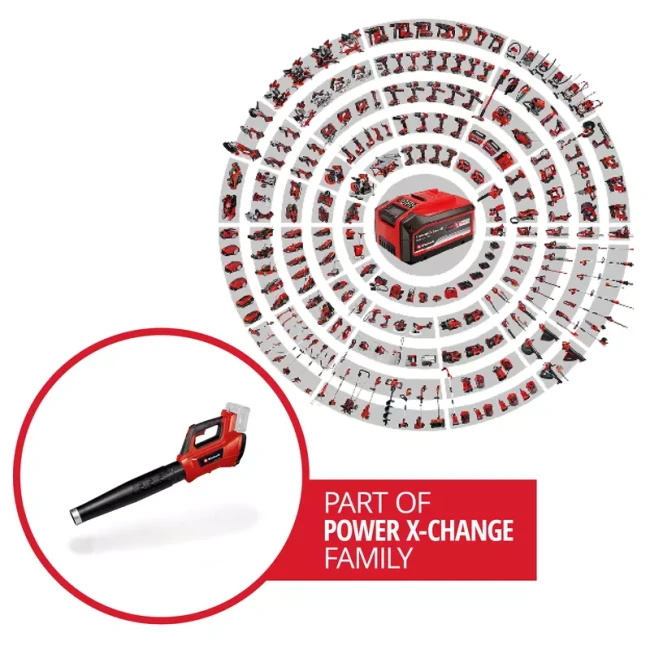 Воздуходувка бесщеточная аккумуляторная Einhell GE-LB 36/210 Li E - Solo (3433620)