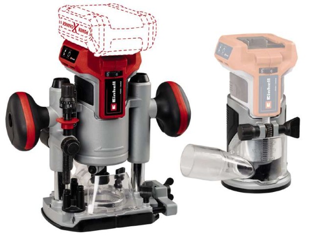 Акумуляторний безщітковий Фрезер / Фрезер окантовочний Einhell TP-RO 18 Set Li BL - Solo (4350410)