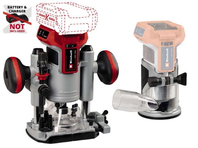 Акумуляторний безщітковий Фрезер / Фрезер окантовочний Einhell TP-RO 18 Set Li BL - Solo (4350410)