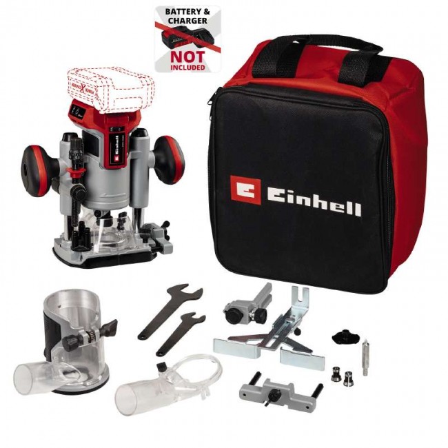 Акумуляторний безщітковий Фрезер / Фрезер окантовочний Einhell TP-RO 18 Set Li BL - Solo (4350410) Акумуляторний безщітковий Фрезер / Фрезер окантовочний Einhell TP-RO 18 Set Li BL - Solo (4350410)