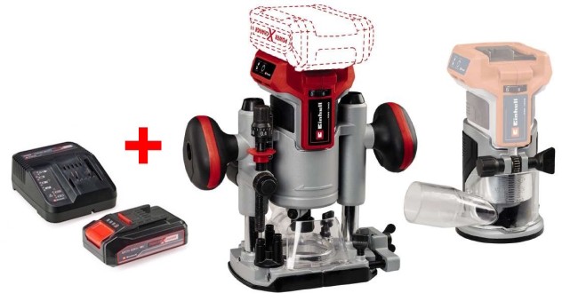 Акумуляторний безщітковий Фрезер / Фрезер окантовочний Einhell TP-RO 18 Set Li BL - Solo (4350410)