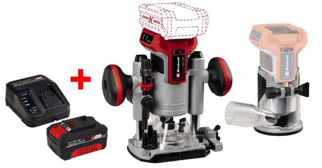 Акумуляторний безщітковий Фрезер / Фрезер окантовочний Einhell TP-RO 18 Set Li BL - Solo (4350410)