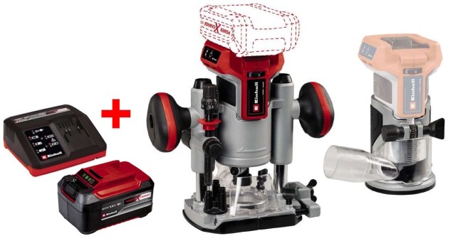 Акумуляторний безщітковий Фрезер / Фрезер окантовочний Einhell TP-RO 18 Set Li BL - Solo (4350410)
