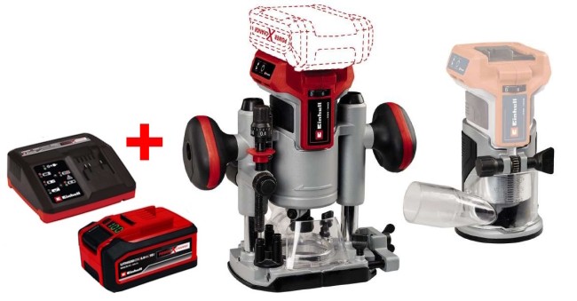 Акумуляторний безщітковий Фрезер / Фрезер окантовочний Einhell TP-RO 18 Set Li BL - Solo (4350410) Акумуляторний безщітковий Фрезер / Фрезер окантовочний Einhell TP-RO 18 Set Li BL - Solo (4350410)