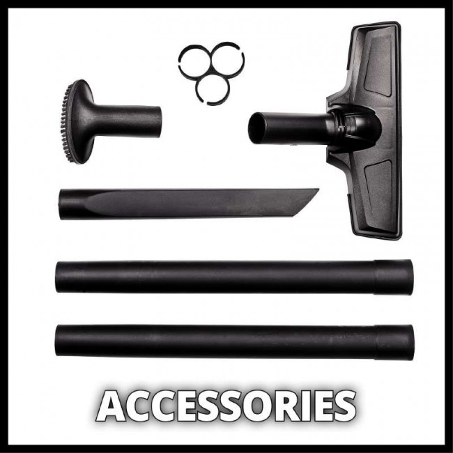 Набор пылесос аккумуляторный Einhell TE-HV 18/06 Li - Solo + зарядное устройство и аккумулятор 18V 2,5 Ah (2347190, 4512097)