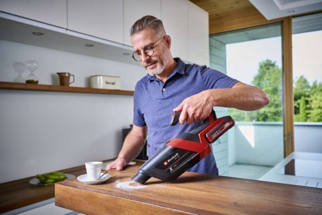 Набор пылесос аккумуляторный Einhell TE-HV 18/06 Li - Solo + зарядное устройство и аккумулятор 18V 2,5 Ah (2347190, 4512097)