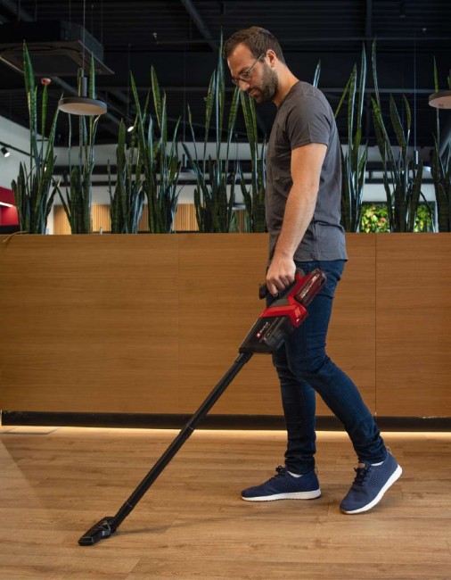 Набор пылесос аккумуляторный Einhell TE-HV 18/06 Li - Solo + зарядное устройство и аккумулятор 18V 2,5 Ah (2347190, 4512097)