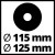 Режущий стенд для УШМ Einhell TS-115/125 (4431044)