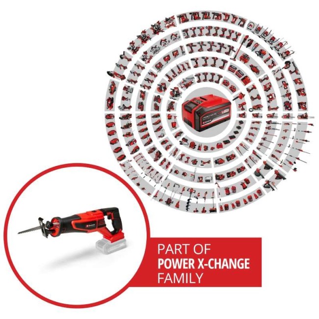 Пила сабельная Einhell TP-AP 18/28 Li BL - Solo + Starter Kit 18V 4,0 Ah (4326310, 4512042)