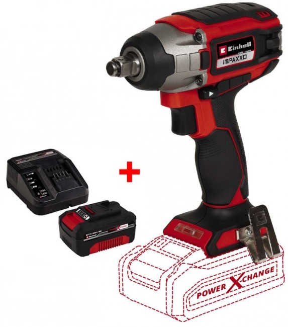 Ударний гайковерт безщітковий Einhell IMPAXXO 18/230 - Solo (4510080) Ударний гайковерт безщітковий Einhell IMPAXXO 18/230 - Solo (4510080)