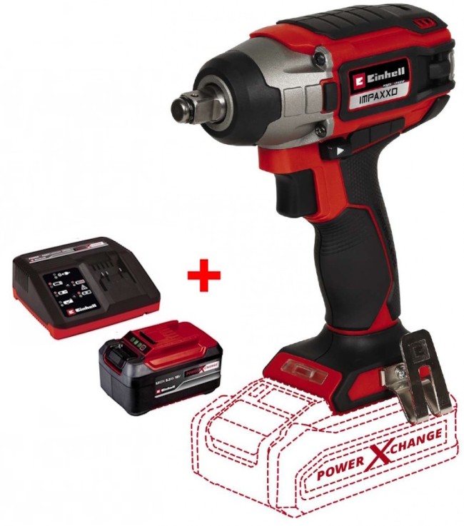 Ударний гайковерт безщітковий Einhell IMPAXXO 18/230 - Solo (4510080)