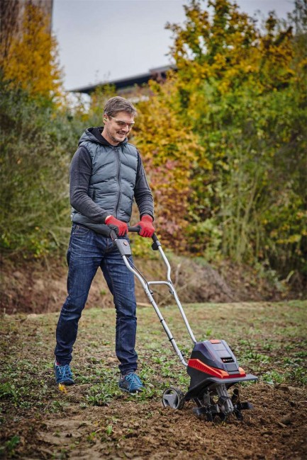 Акція! Набір культиватор акумуляторний Einhell GE-CR 30 Li - Solo + 18V Power-X-Twincharger 3 A і 2 акумулятора 18V 4,0 Ah (3431200, 4512112)