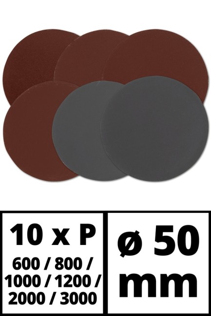 Набір шліфпаперу 50 мм, по металу, 60 шт. до Einhell TC-PA 50 (4133131)