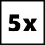 Фильтр поролоновый Einhell для пылесосов SACL, 5шт (2351134)