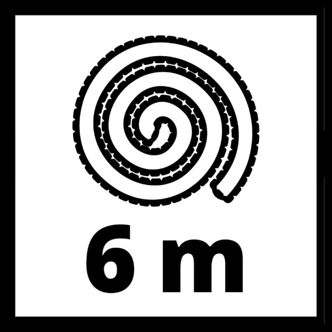 Шланг до мийки високого тиску Einhell PVC High Pressure hose 6м (4144019)