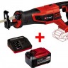 Пила сабельная Einhell TE-AP 18/28 Li BL - Solo + зарядное устройство и аккумулятор 18V 5,2 Ah (4326310,4512114)