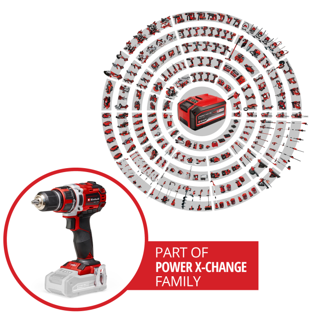 Набор шуруповерт бесщеточный Einhell TP-CD 18/50 Li BL Solo + зарядное устройство и аккумулятор 18V 2,5 Ah (4513887,4512097)