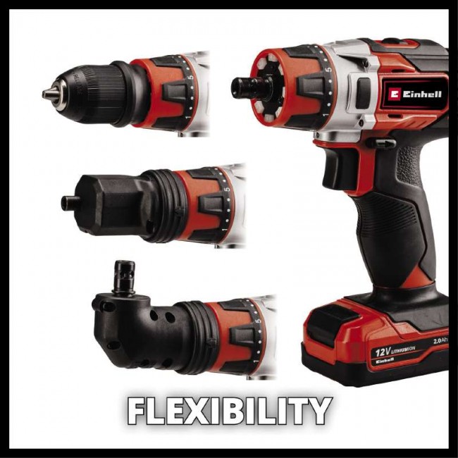 Шуруповерт Einhell TE-CD 12/1 3X-Li (1x2,0 Ah) (4513595) Шуруповерт Einhell TE-CD 12/1 3X-Li (1x2,0 Ah) (4513595)