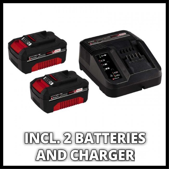 Акція! Набір Пила ланцюгова безщіткова Einhell GE-LC 36/35 Li-Solo  Kit 2х3.0 Ah (4501780K2)