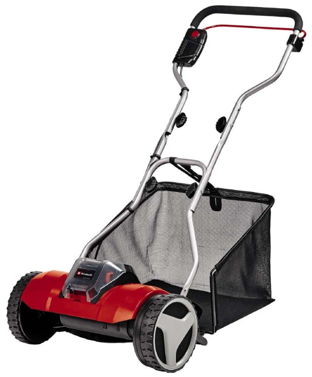 Акция! Газонокосилка ручная аккумуляторная Einhell GE-HM 18/38 Li - Solo + зарядное устройство 18V Power X-Fastcharger 4 A и аккумулятор 18V 4,0 Ah