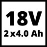 Акумулятори 2 шт Einhell 18V PXC PLUS Twinpack 4.0 Ah (4511629)
