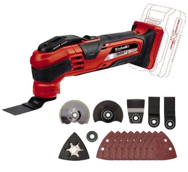 Набір багатофункціональний інструмент акумуляторний Einhell VARRITO + Starter Kit 18V 2,5 Ah (4465160,4512097)