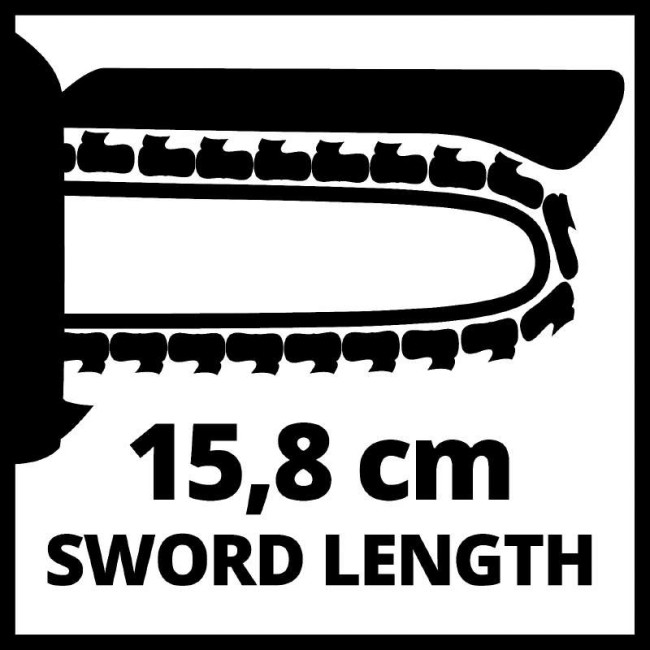 Набір пила обрізна ланцюгова акумуляторна безщіткова Einhell GE-PS 18/15 Li BL - Solo + зарядний пристрій і акумулятор 18V 4,0 Ah (4600040, 4512042)