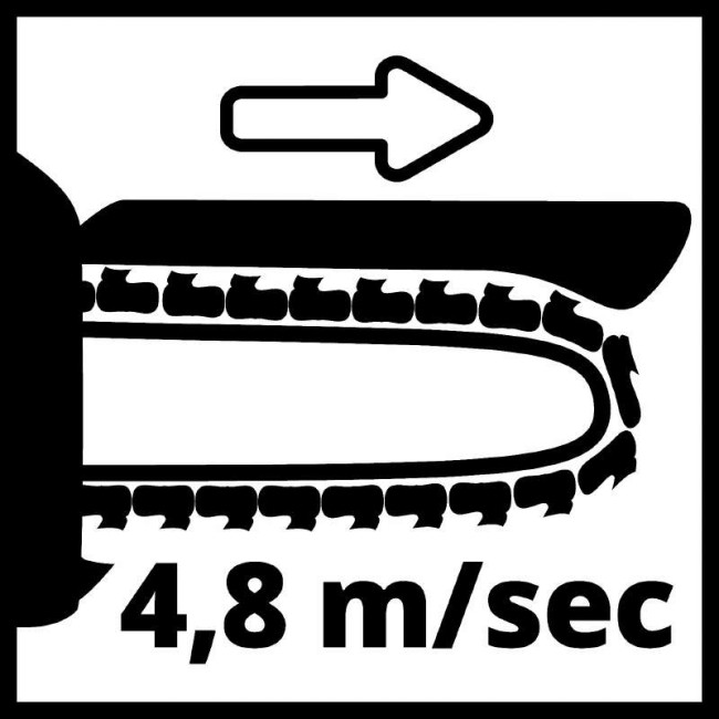 Набір пила обрізна ланцюгова акумуляторна безщіткова Einhell GE-PS 18/15 Li BL - Solo + зарядний пристрій і акумулятор 18V 4,0 Ah (4600040, 4512042)