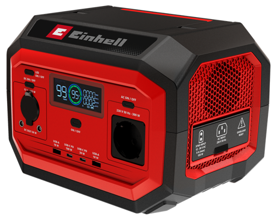 Портативна зарядна станція Einhell TE-ES 300/240 - 240 Вт·год (1091300)