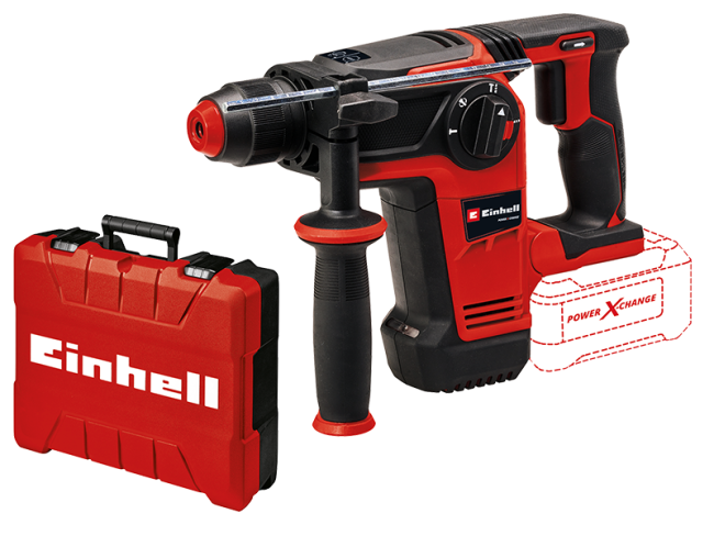 Перфоратор акумуляторний безщітковий Einhell TP-HD 18/26 Li BL - Solo + зарядний пристрій і акумулятор 18V 4,0 Ah (4514265, 4512042) Перфоратор акумуляторний безщітковий Einhell TP-HD 18/26 Li BL - Solo + зарядний пристрій і акумулятор 18V 4,0 Ah (4514265, 4512042)