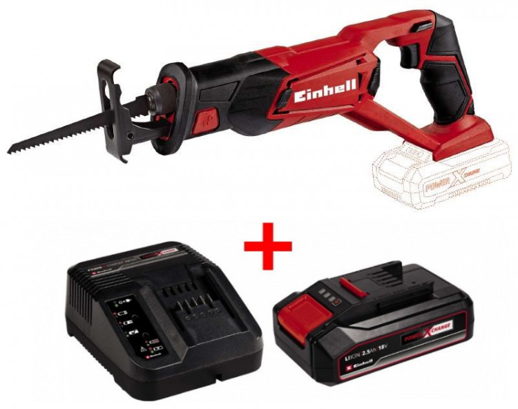 Акция! Пила сабельная Einhell TE-AP 18 Li Solo + зарядное устройство и аккумулятор 18V 2,5 Аh