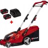 Акція! Набір газонокосарка акумуляторна Einhell GE-CM 36/41 Li-Solo + 18V Power-X-Charger 3A і 2 акум 18V 3,0 Ah (3413275,4512098)