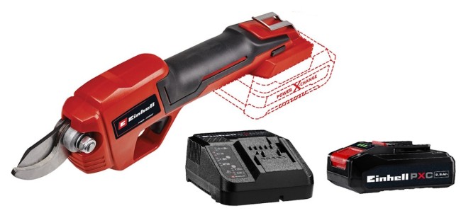 Набор секатор аккумуляторный Einhell GE-LS 18 Li-Solo + Starter Kit 18V 2,5 Ah (3408300Kit2.5)