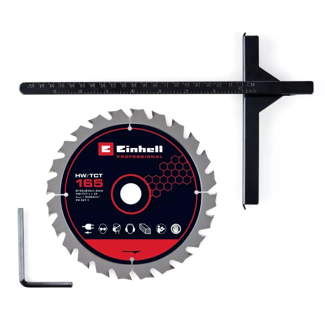Пила циркулярная бесщеточная аккумуляторная Einhell TP-CS 18/165 Li BL - Solo (4331225)