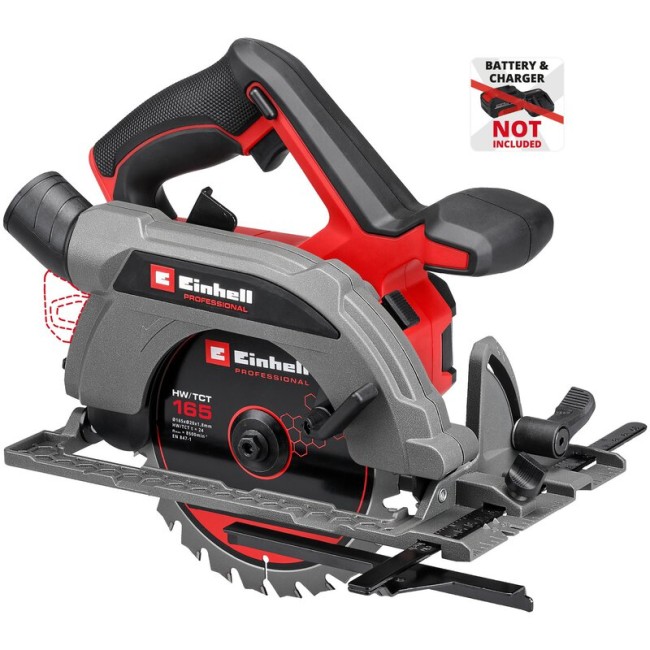 Пила циркулярная бесщеточная аккумуляторная Einhell TP-CS 18/165 Li BL - Solo (4331225)